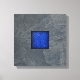Arte moderno en lienzo gris pizarra — Azul oscuro