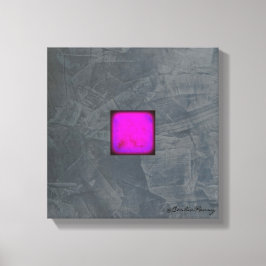 Arte moderno en lienzo gris pizarra — Lavanda Fuch
