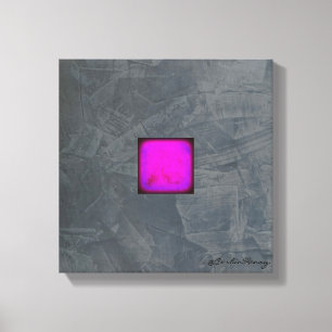 Arte moderno en lienzo gris pizarra — Lavanda Fuch