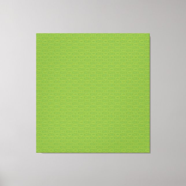 Arte moderno en lienzo verde para dormitorio minim (Anverso)