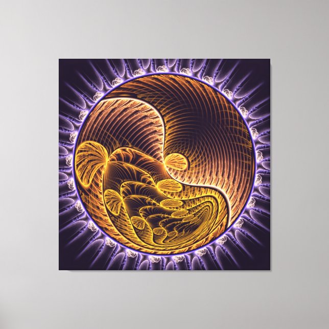 arte moderno Golden Waves (Anverso)