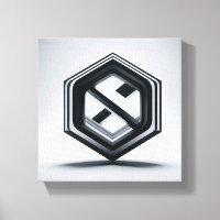 Arte moderno minimalista de hexágono 3D - Geométri