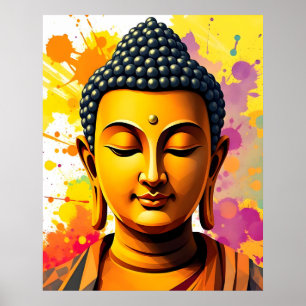 Arte moderno   Pintura digital de Gautama Buddha