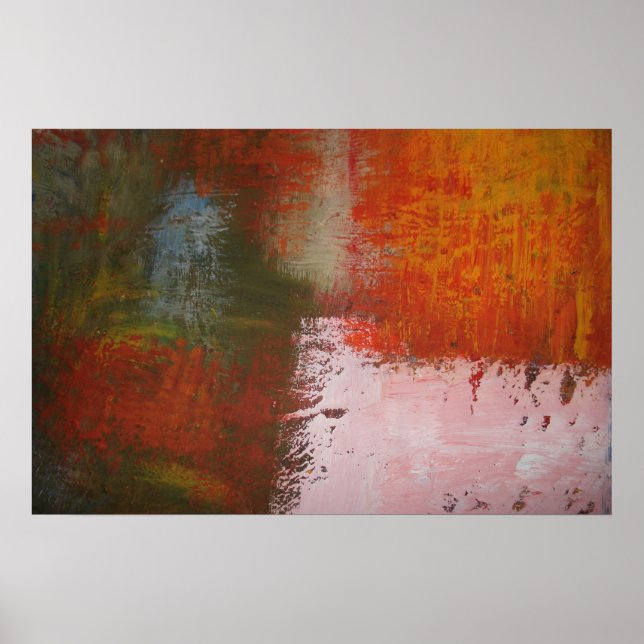 Arte moderno - Poster de impresión de pintura abst (Frente)