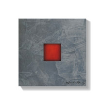 Arte moderno rojo dramático gris pizarra