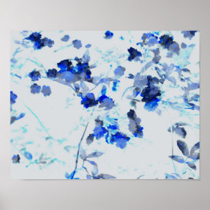 Arte moderno y trendy de patrón floral / de flores