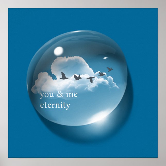 Arte Moderno You & Me Waterdrop Blue (Frente)