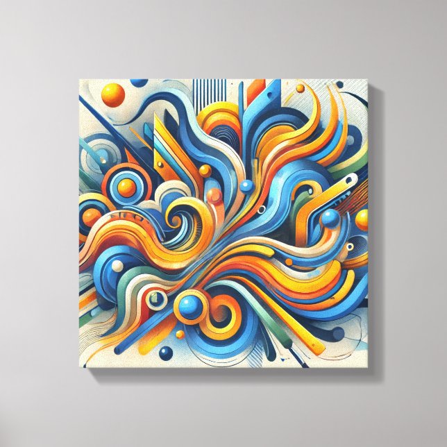 Arte mural abstracto dinámico (Anverso)