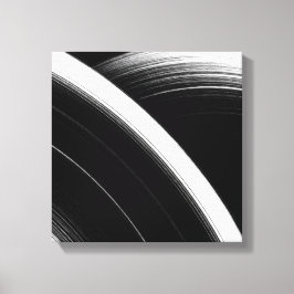 Arte mural abstracto minimalista en blanco y negro