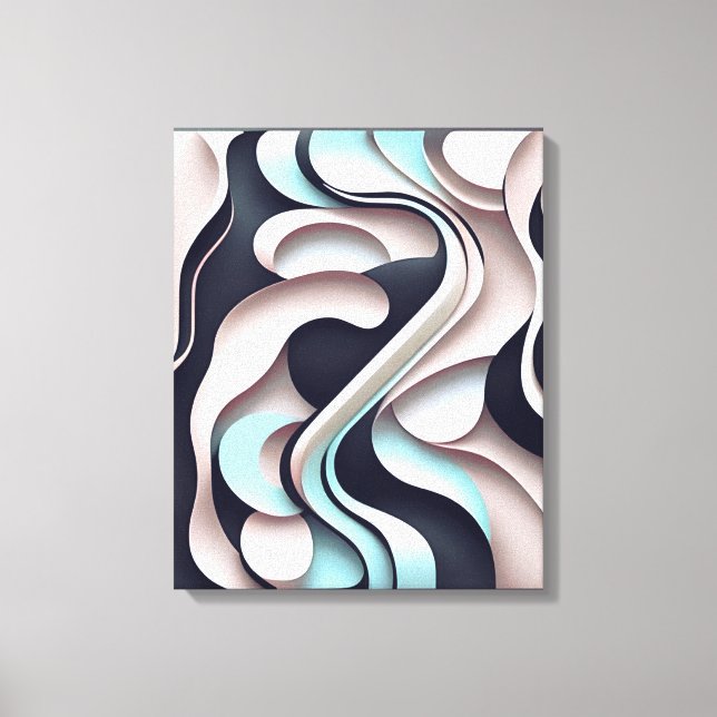 Arte mural abstracto "Xquisite" contemporáneo (Anverso)