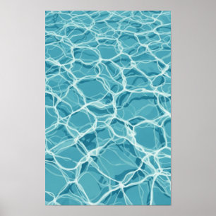 Arte mural. Agua de piscina.