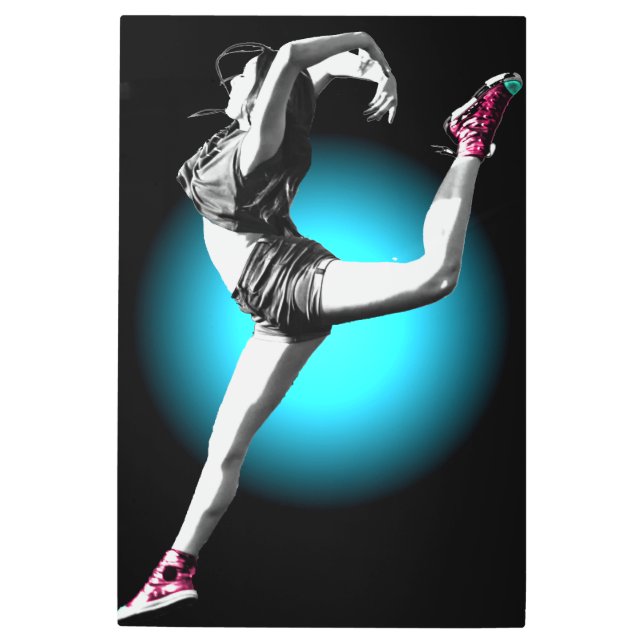 Arte Mural Bailarina Dinámica Estilo Urbano  (Anverso)