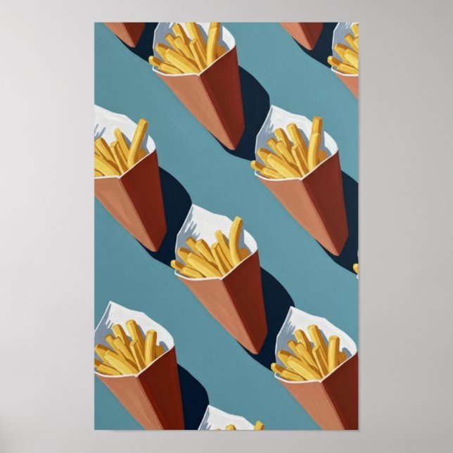 Arte mural. Conos de patatas fritas. (Frente)