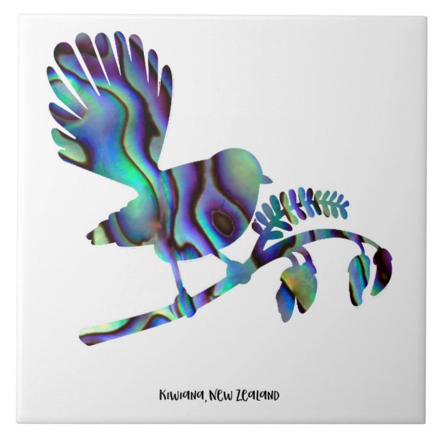 Arte mural de azulejos de cerámica Kiwiana (Frente)