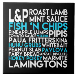 Arte mural de azulejos de cerámica Kiwiana