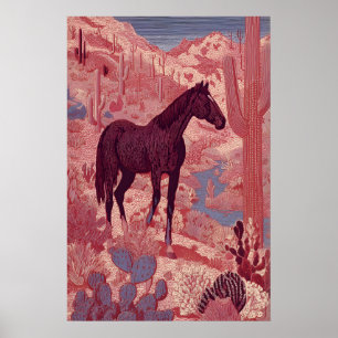 Arte mural de caballo del desierto occidental, Sag