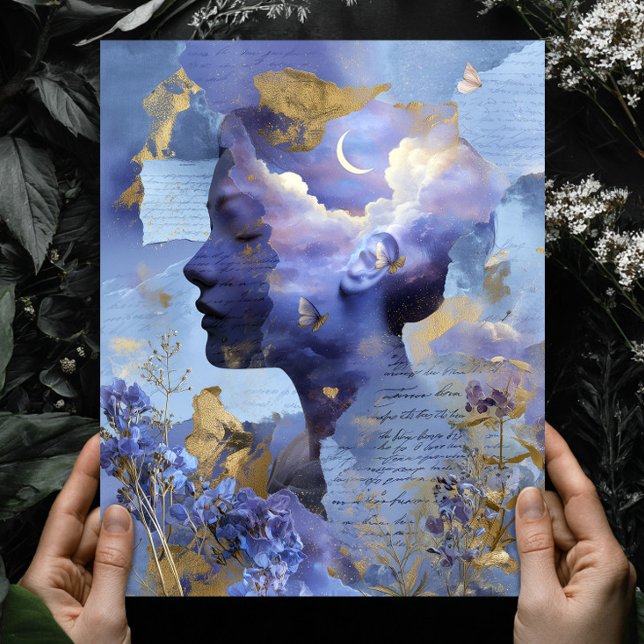Arte mural de cielo nocturno celestial de fantasía (Subido por el creador)