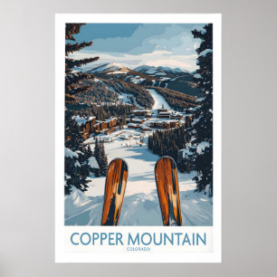 Arte mural de Copper Mountain Colorado Invierno Es