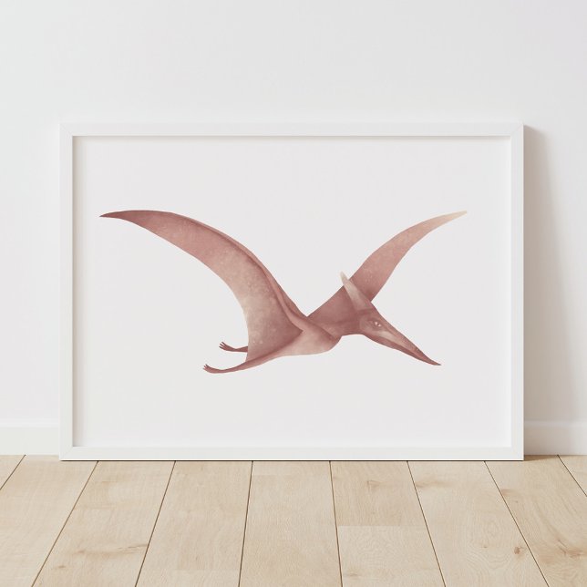 Arte mural de Dinosaurios Pteradáctilo Rojo (Subido por el creador)