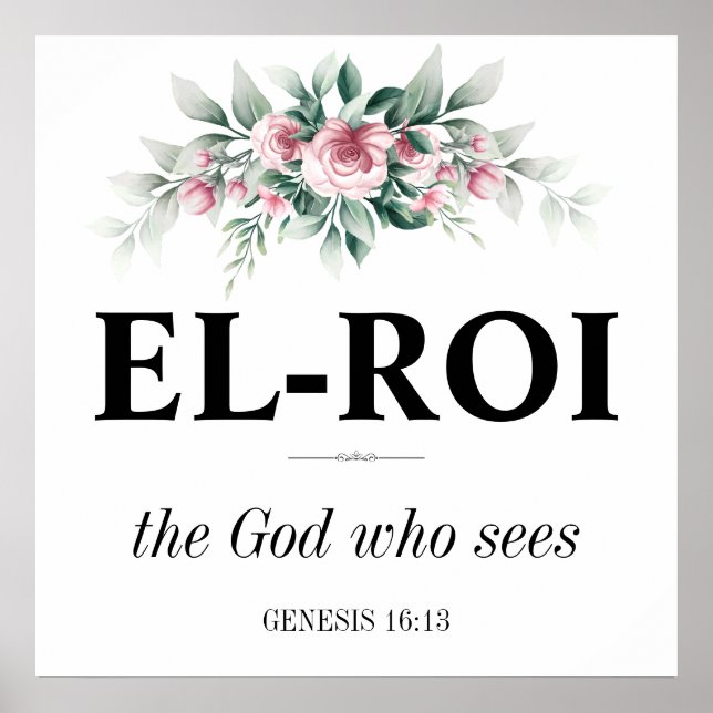 Arte mural de El Roi | Verso de la Biblia de las E (Frente)