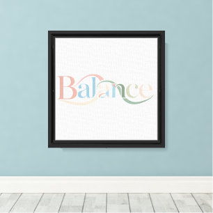 Arte mural de "equilibrio" minimalista - Lienzo en