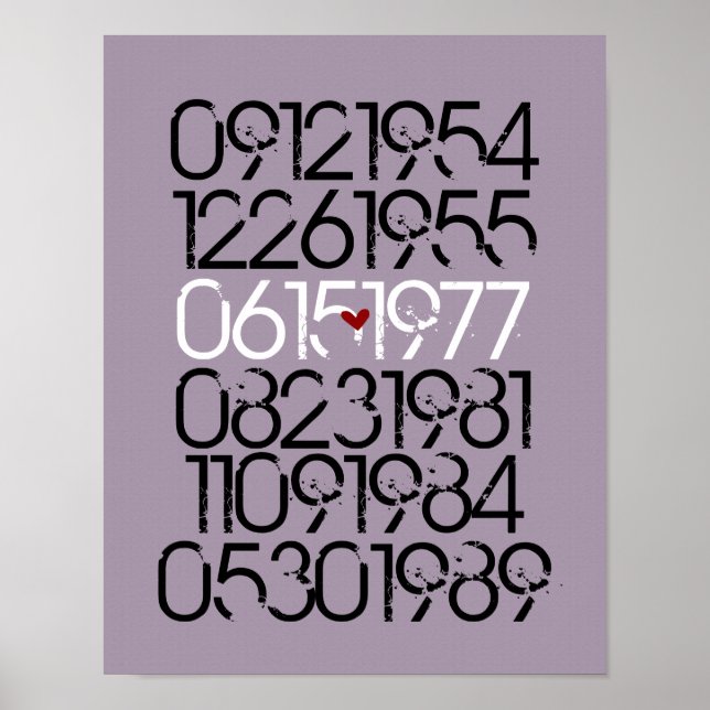 Arte mural de fecha - Estilo angustiado - 3 niños (Frente)