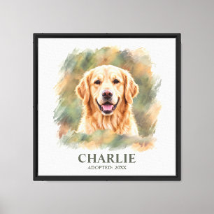 Arte mural de Golden Retriever Retrato de perro al