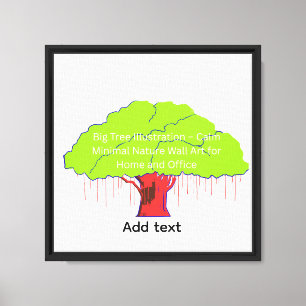 Arte mural de gran árbol Naturaleza grande