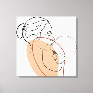 Arte mural de hospital de tela para madres y bebés