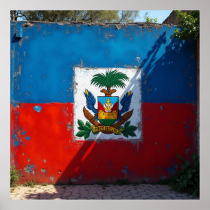 arte mural de la bandera haitiana