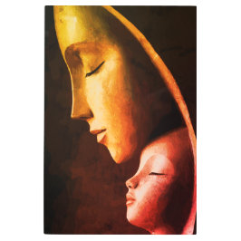 Arte mural de la madre y el niño