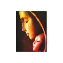 Arte mural de la madre y el niño