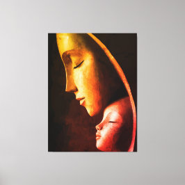 Arte mural de la madre y el niño