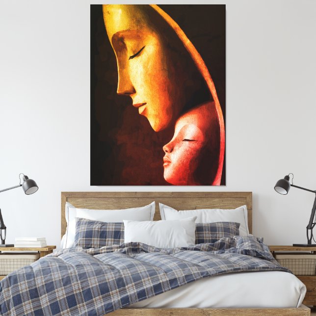 Arte mural de la madre y el niño (Insitu(Dormitorio))