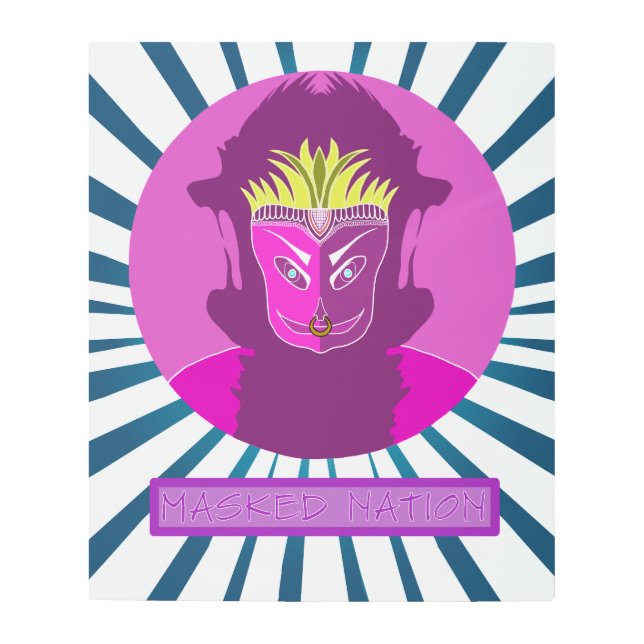 Arte mural de la nación enmascarada (Anverso)