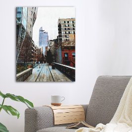 Arte mural de lienzo multimedia