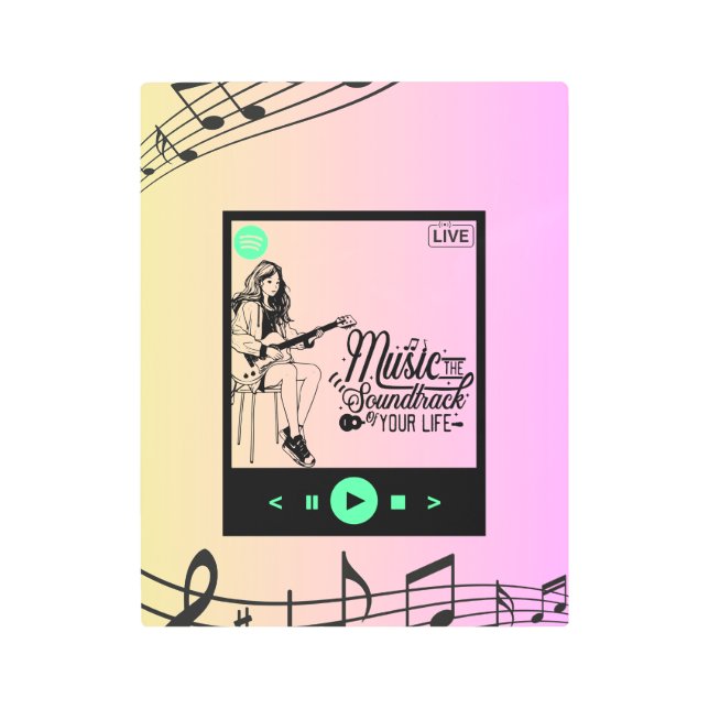 Arte mural de música estética (Anverso)