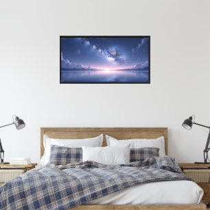 Arte mural de noche cósmica estrellada: cielo cele
