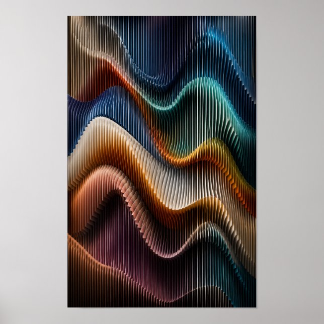 Arte mural de onda paramétrica de espectro de colo (Frente)