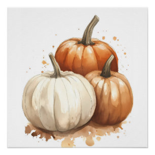 Arte mural de otoño, decoración de caída de calaba