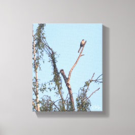 Arte mural de pájaro en árbol