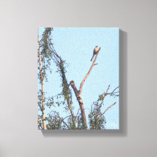 Arte mural de pájaro en árbol