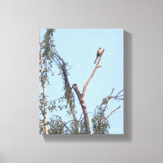 Arte mural de pájaro en árbol (Anverso)