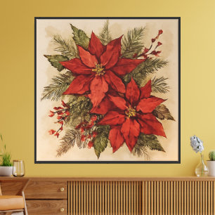 Arte mural de rosa roja: decoración floral románti