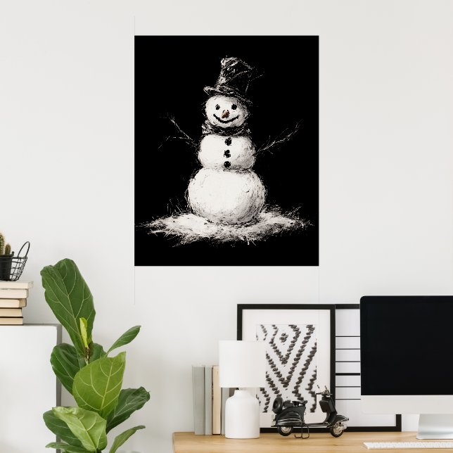 Arte mural de Snowman (Oficina en casa)