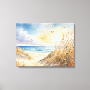 Arte mural de tela de escenas de playa