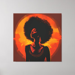 Arte mural de tela para mujeres negras