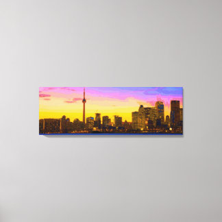 Arte mural de tela "TDOT SKYLINE" de Innovativ Dez