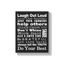 Arte mural de valores familiares