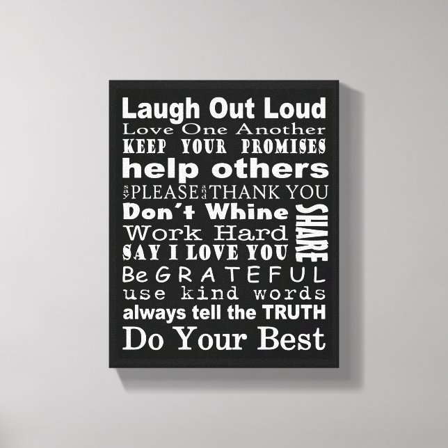 Arte mural de valores familiares (Anverso)